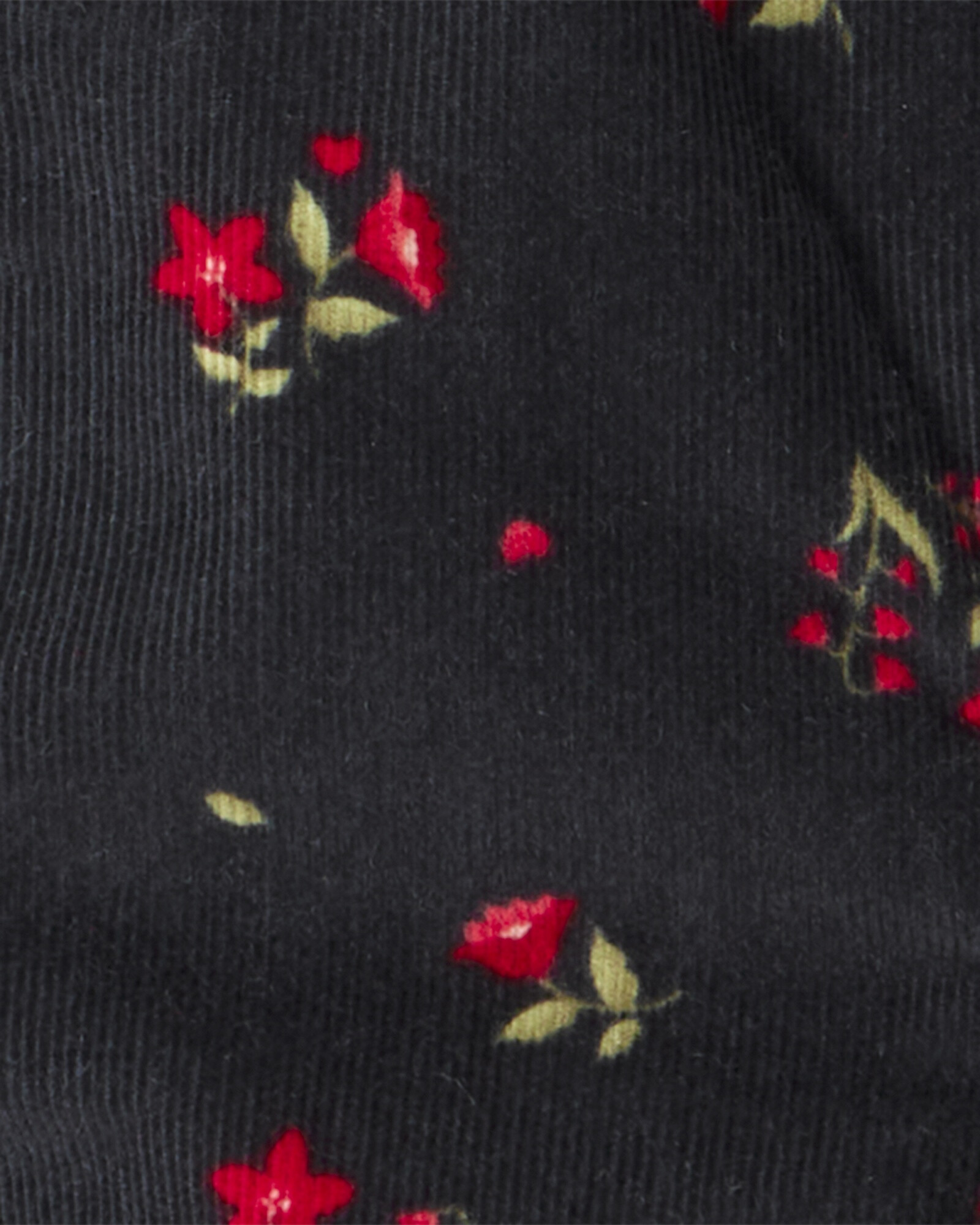 Enterito de pana, diseño floral Sin color