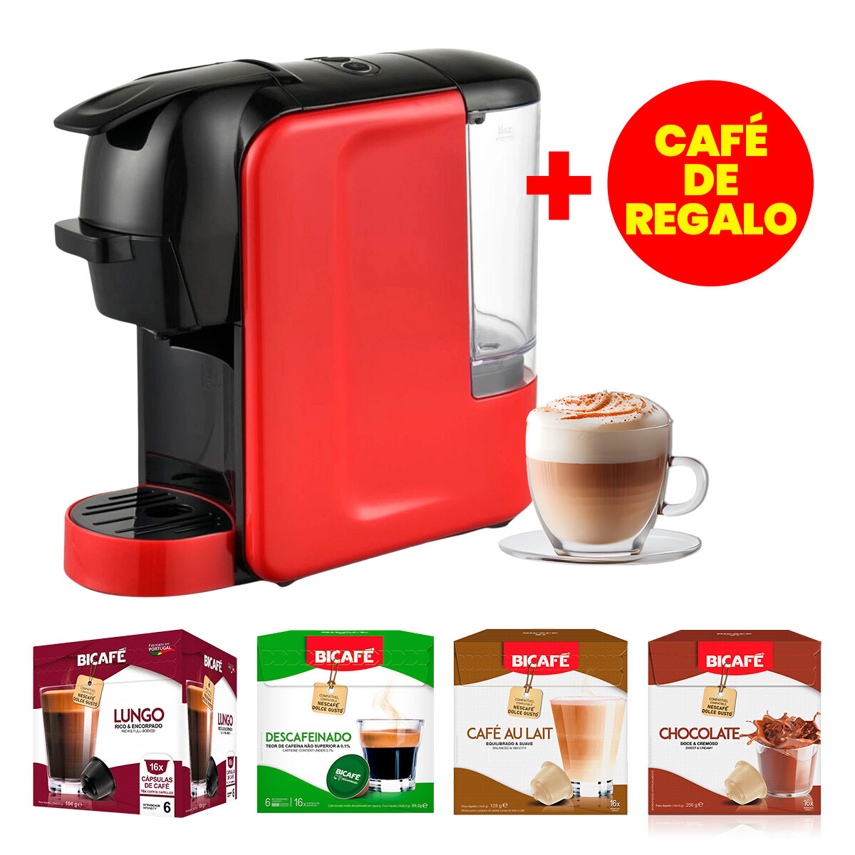 Combo Cafetera Kassel KS-CC19 + Cápsulas 