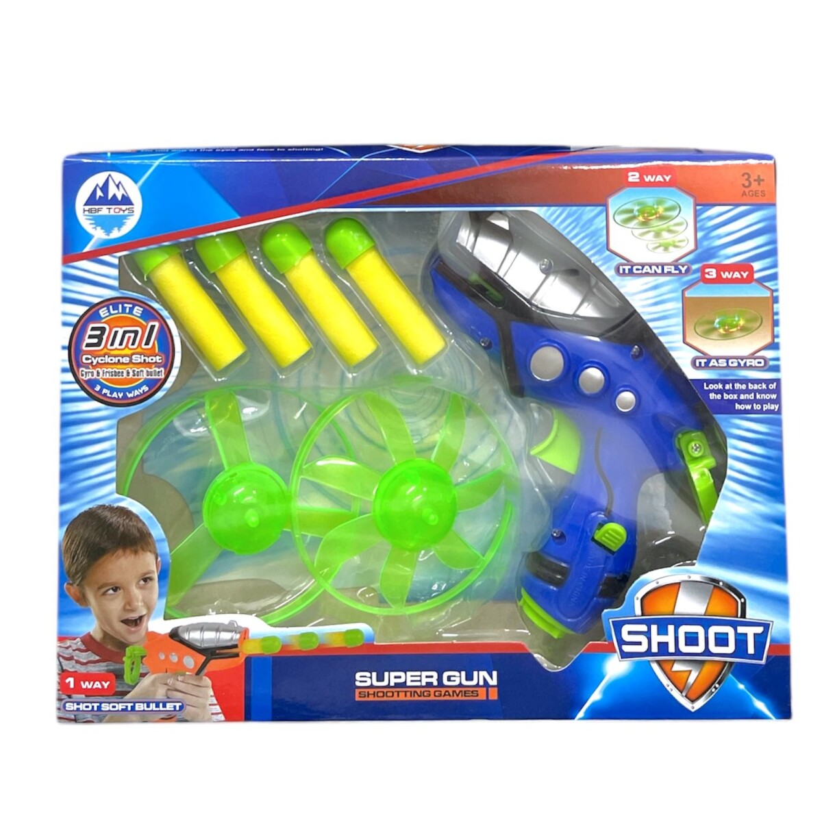 Pistola Dardos y Discos 