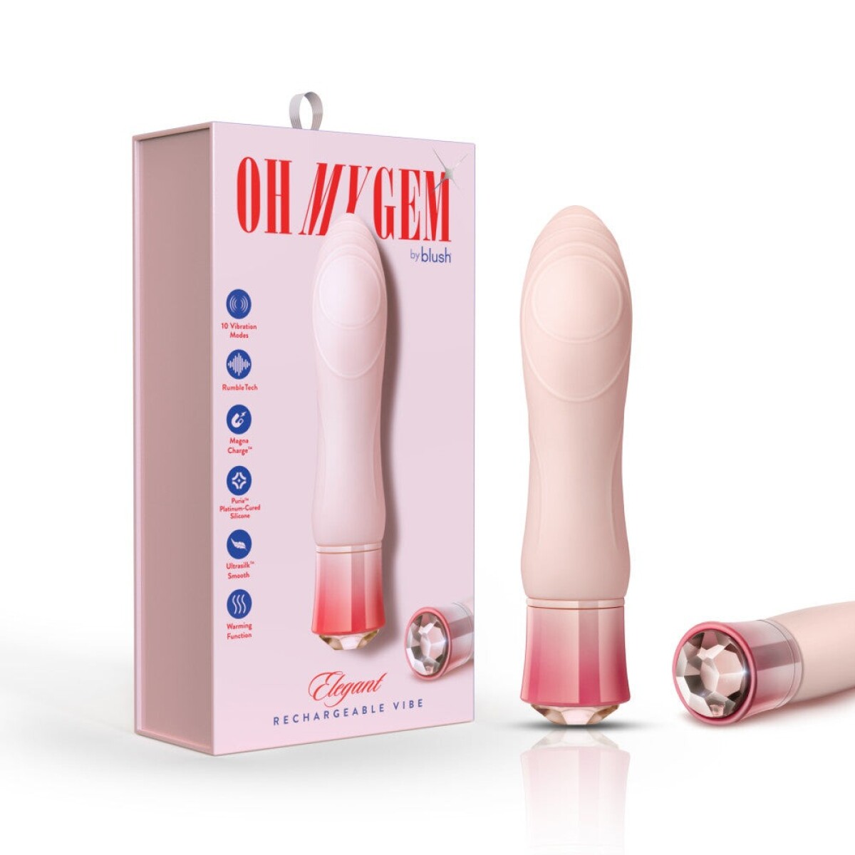 Vibrador Clítoris Oh My Gem Elegant Blush 