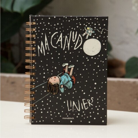 Cuaderno A5 anillado rayado Astronauta Cuaderno A5 anillado rayado Astronauta