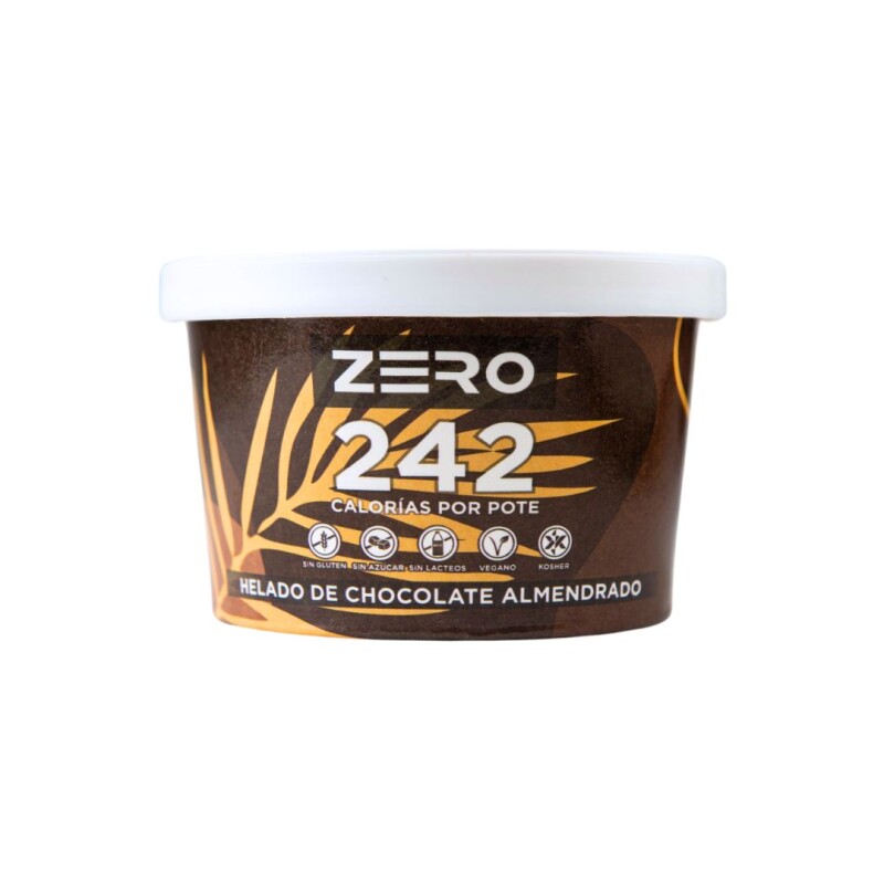 Helado de chocolate c/almendras Zero - 250 ml Helado de chocolate c/almendras Zero - 250 ml