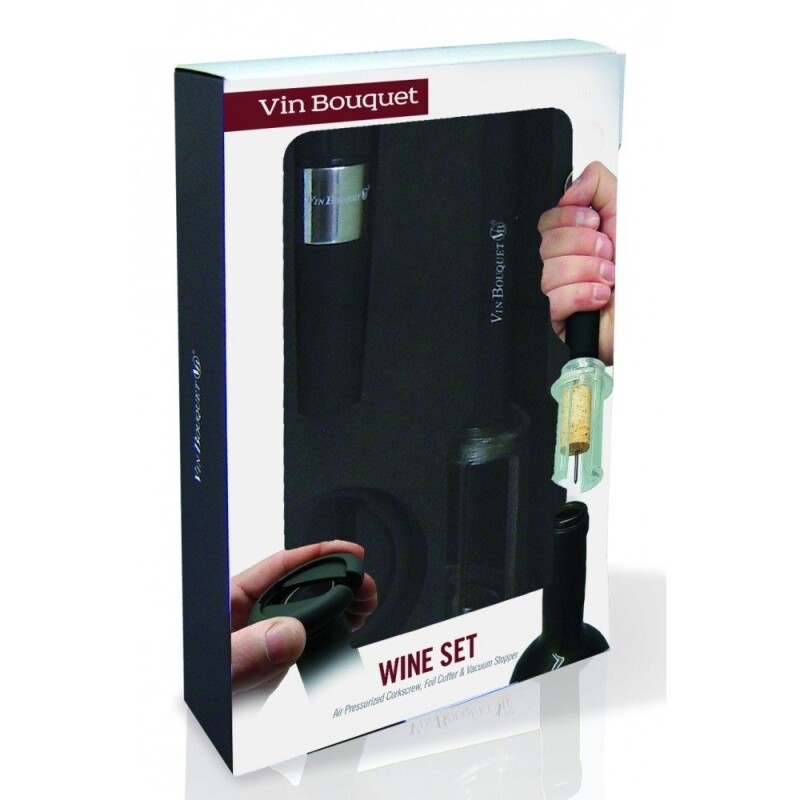 Set 3 Piezas Vino P/Abrir Y Conservar SET 3 PIEZAS VINO P/ABRIR Y CONSERVAR VIN BOUQUET