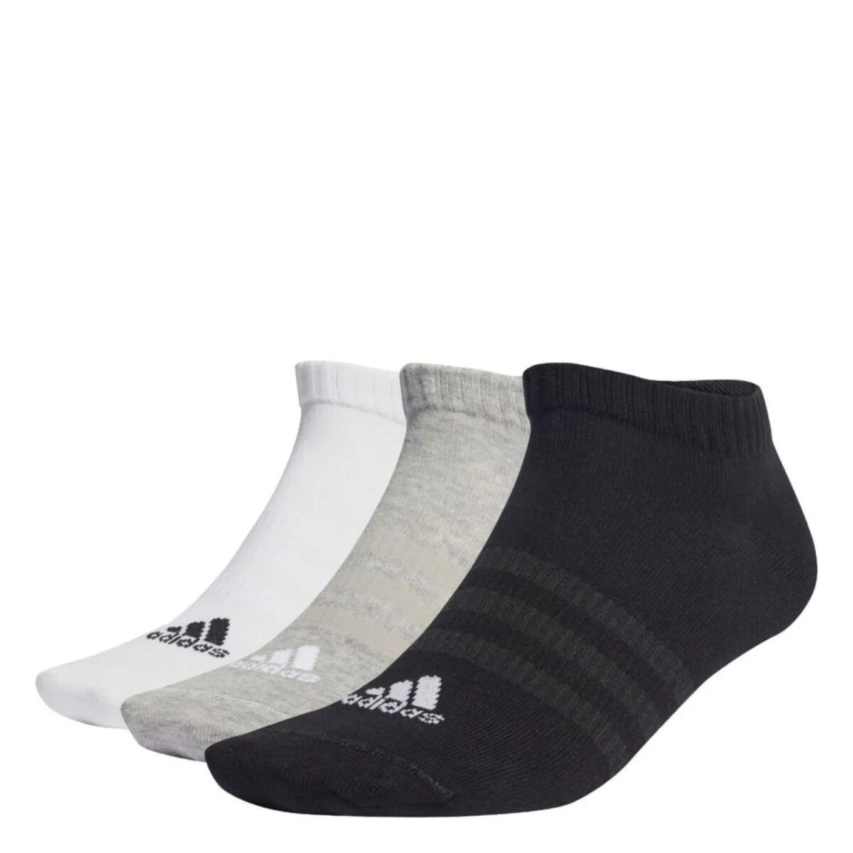 Media Adidas Training Unisex Spw Low 3P Medium Grey Heather/White/Black - S/C 