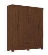 Ropero Primordial Max 6 Puertas 2 Cajones Jacaranda