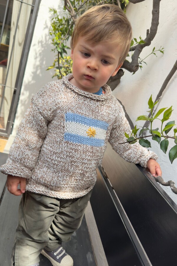 Sweater Flag Guri Argentina Jaspeado