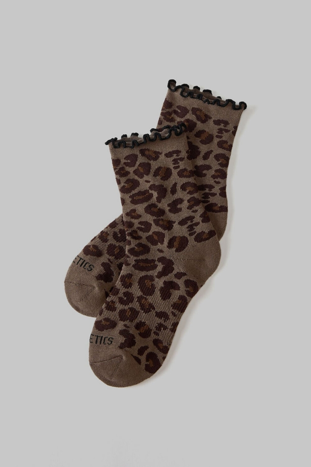 Medias The Ruffle Sock Unisex Choco Leopard