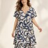 VESTIDO LUAN ESTAMPADO BEIGE-AZUL
