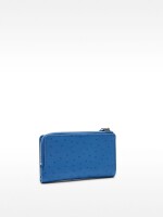 Cartera Con Grabado Animal azul