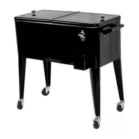 Conservadora Bar con ruedas 76L Negro