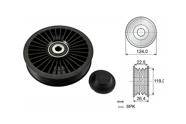 Tensor Guia Correa Volvo S40/S.70/S60/S.80/V.70/S70 - V70 96-25 Tensor Guia Correa Volvo S40/S.70/S60/S.80/V.70/S70 - V70 96-25