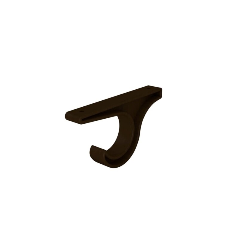 Set x2 soporte de techo simple 28mm x 19mm MARRON OSCURO