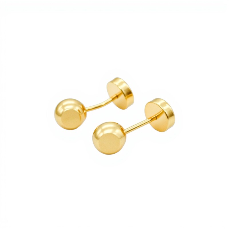 Abridores Bolita-Oro 18k-Sin piedra-AB9520 sinpiedra