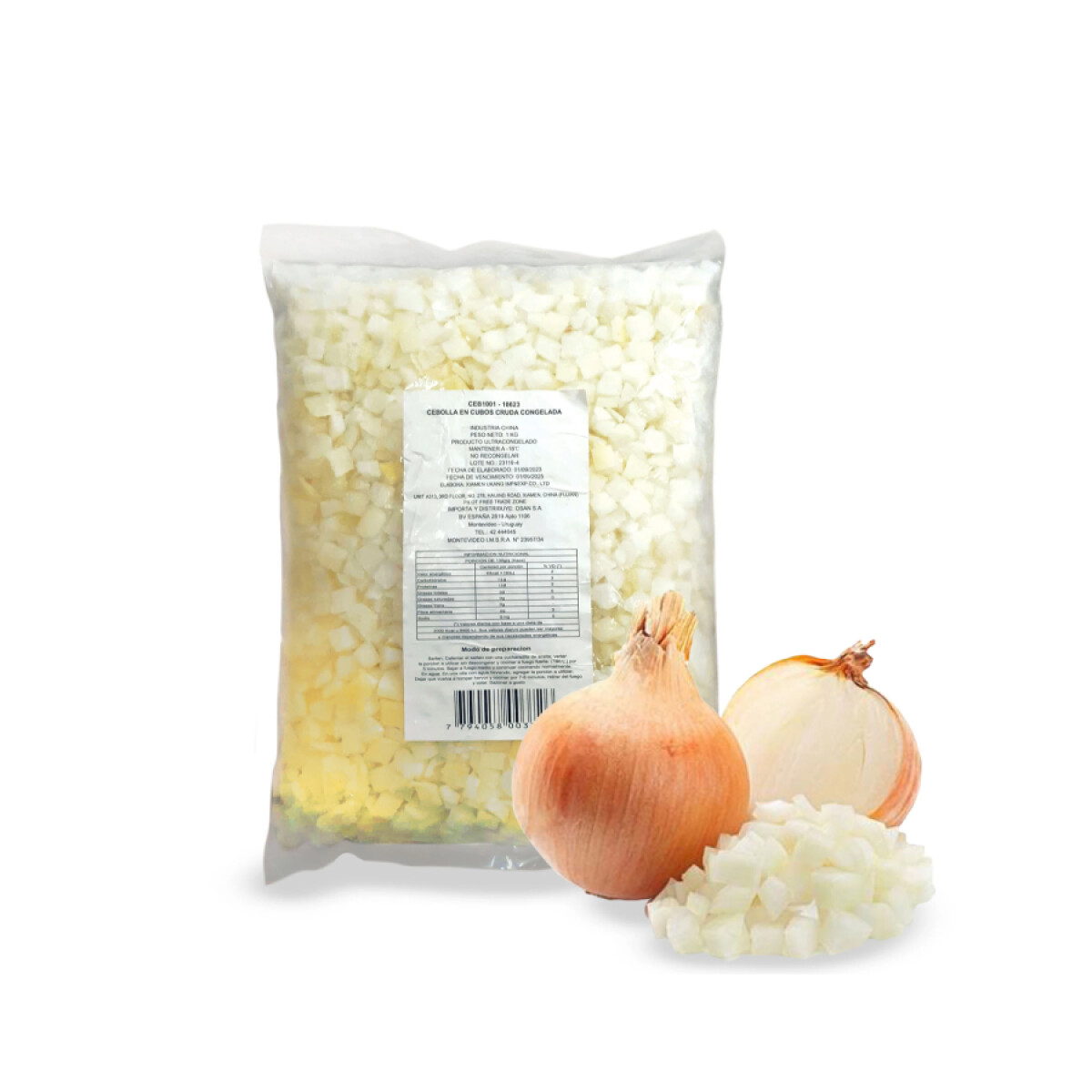 Cebolla en Cubos áRtico 1 KG 