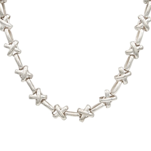 Cadena Cruces-Plata 925-Sin Piedra-CD3225 Sinpiedra