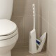 Escobilla de baño con soporte AZUL/BLANCO