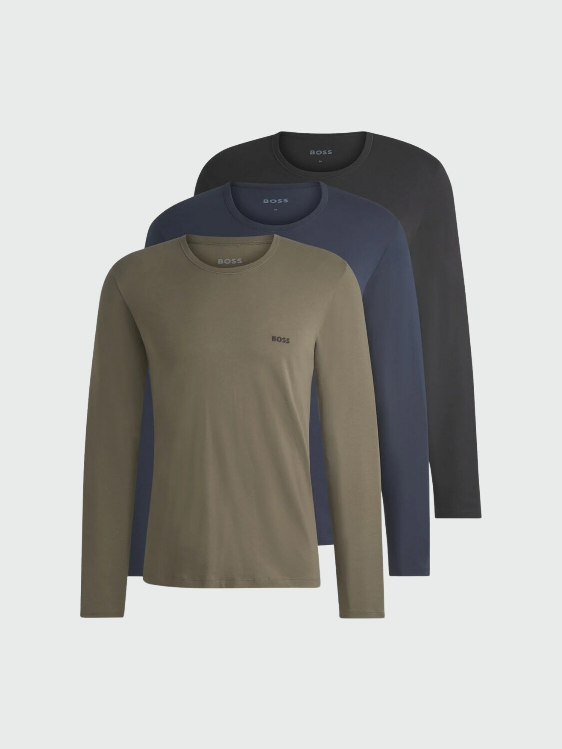 HUGO BOSS Pack de 3 Camisetas de Manga Larga RN 3P Classic Alta Automática