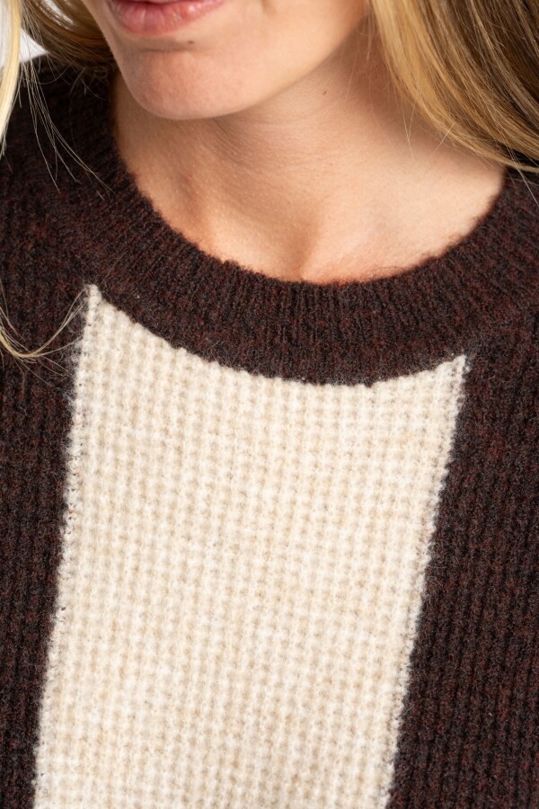 Sweater Rayado Chocolate