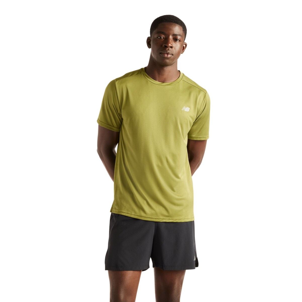 Remera New Balance Sport Essentials Hombre MT41222GEE - Verde 