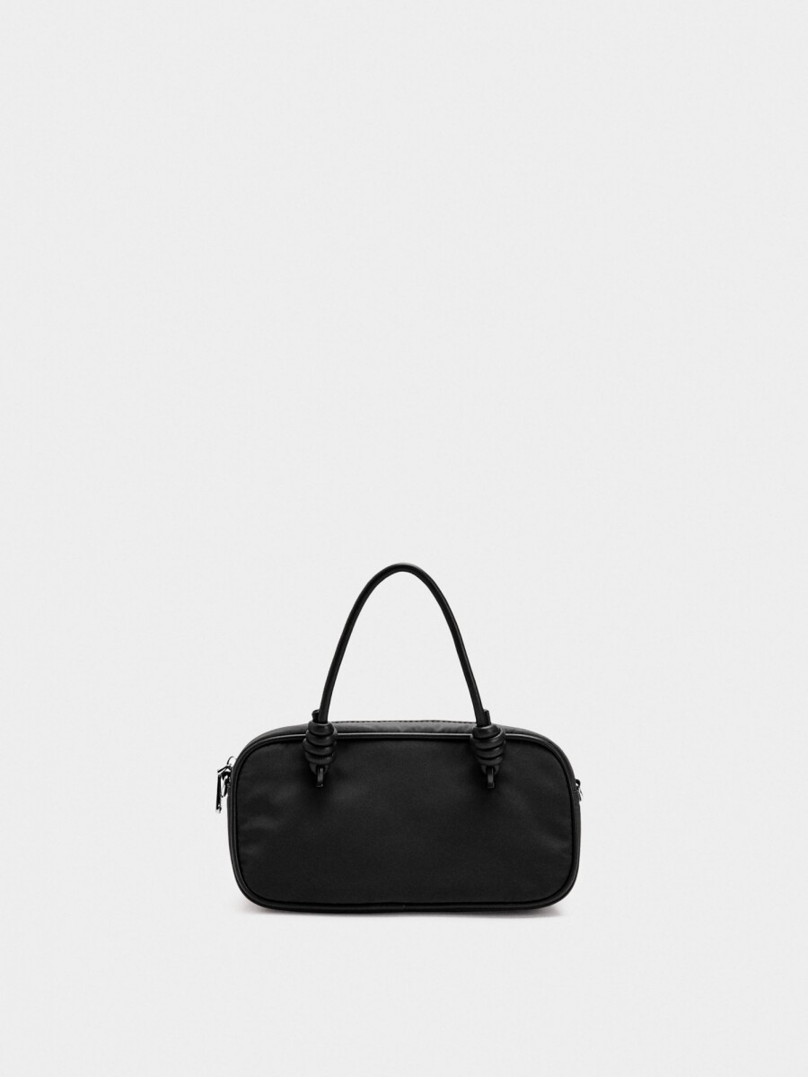 Bolso Bowling De Nylon negro