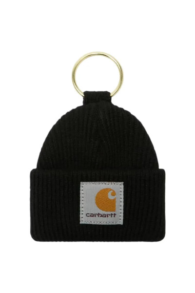 Mini Watch Hat Keychain Negro