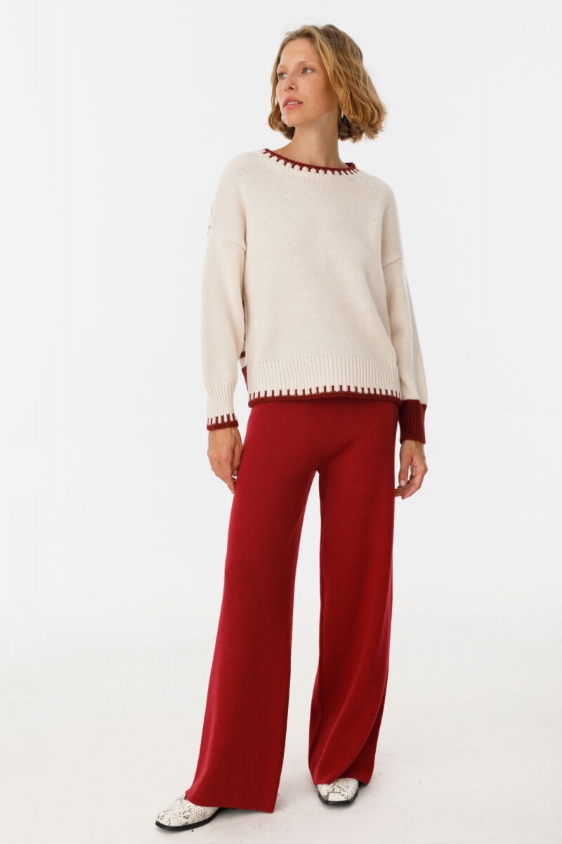 Sweater Portal Bordeaux/Crudo