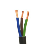 Cable bajo goma negro 3x1mm², tramo mayor 100 mt. ELE06827