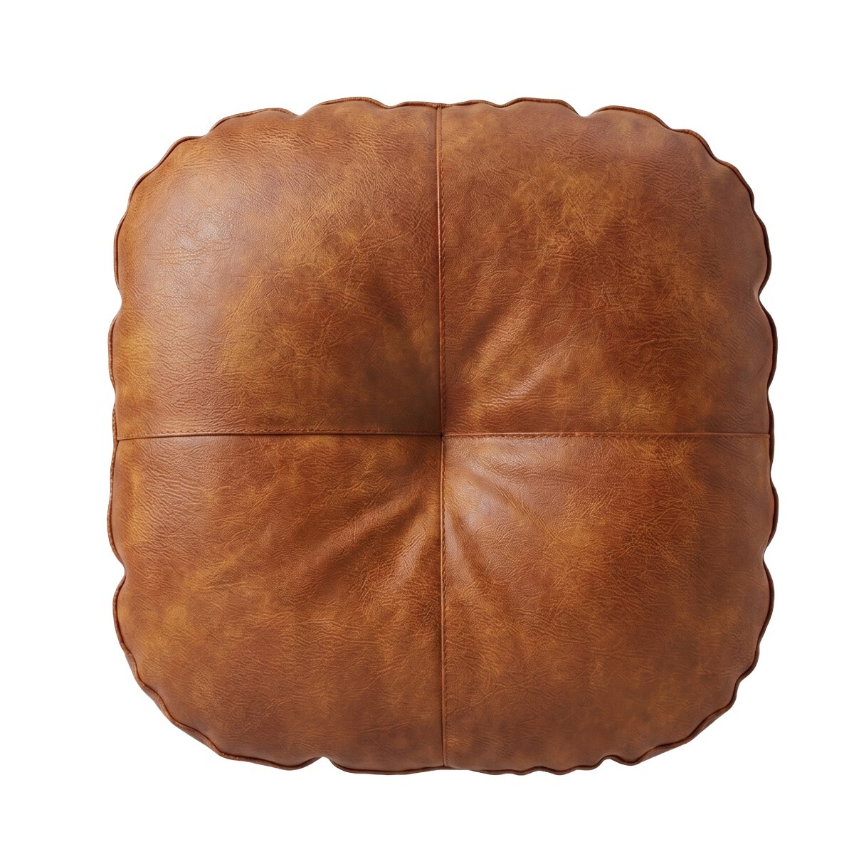 COJIN SIMIL CUERO MARRON 40X6CM 