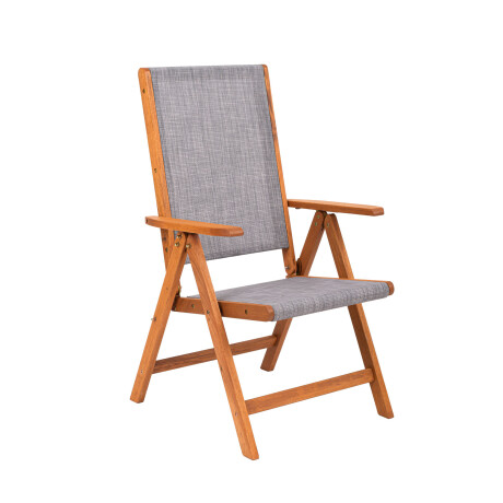 SILLA RECLINABLE MADERA GRIS PLAYACAR