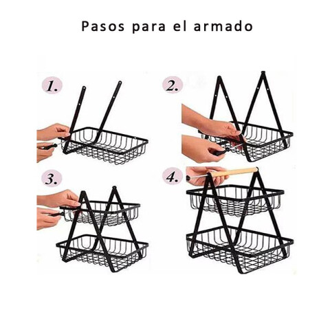 OUTLET Organizador Canasto Metal Mesada 2 pisos Outlet Organizador Canasto Metal Mesada 2 Pisos