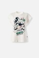 Remera m/c mujer MICKEY CRUDO