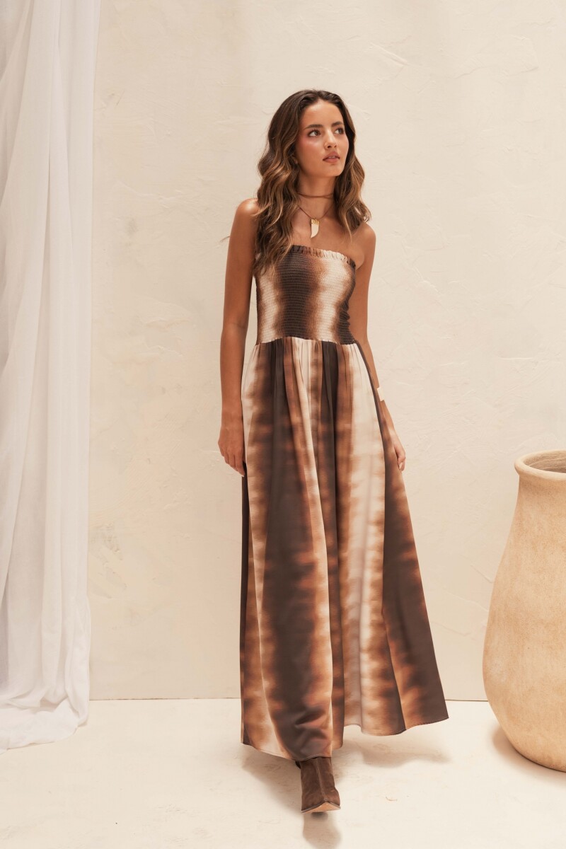 VESTIDO BEGUR MAXI COCOA OCEAN HAZE 