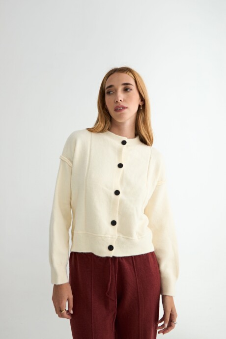CARDIGAN CORDATA CRUDO