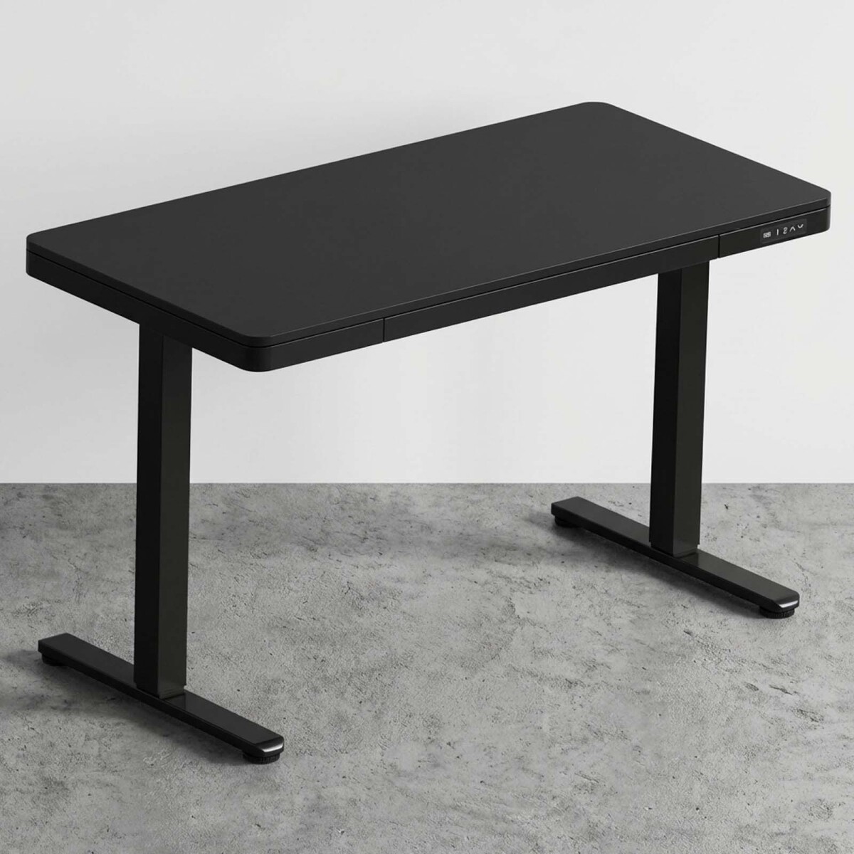 ESCRITORIO REGULABLE - METAL-Y-MDF NEGRO ASCEND 