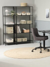Silla de escritorio PEBRINGE tela gris osc/negro Silla de escritorio PEBRINGE tela gris osc/negro