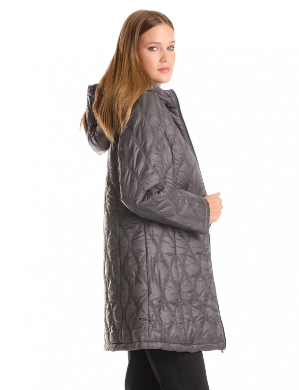 Campera Matelassé Wave GRIS