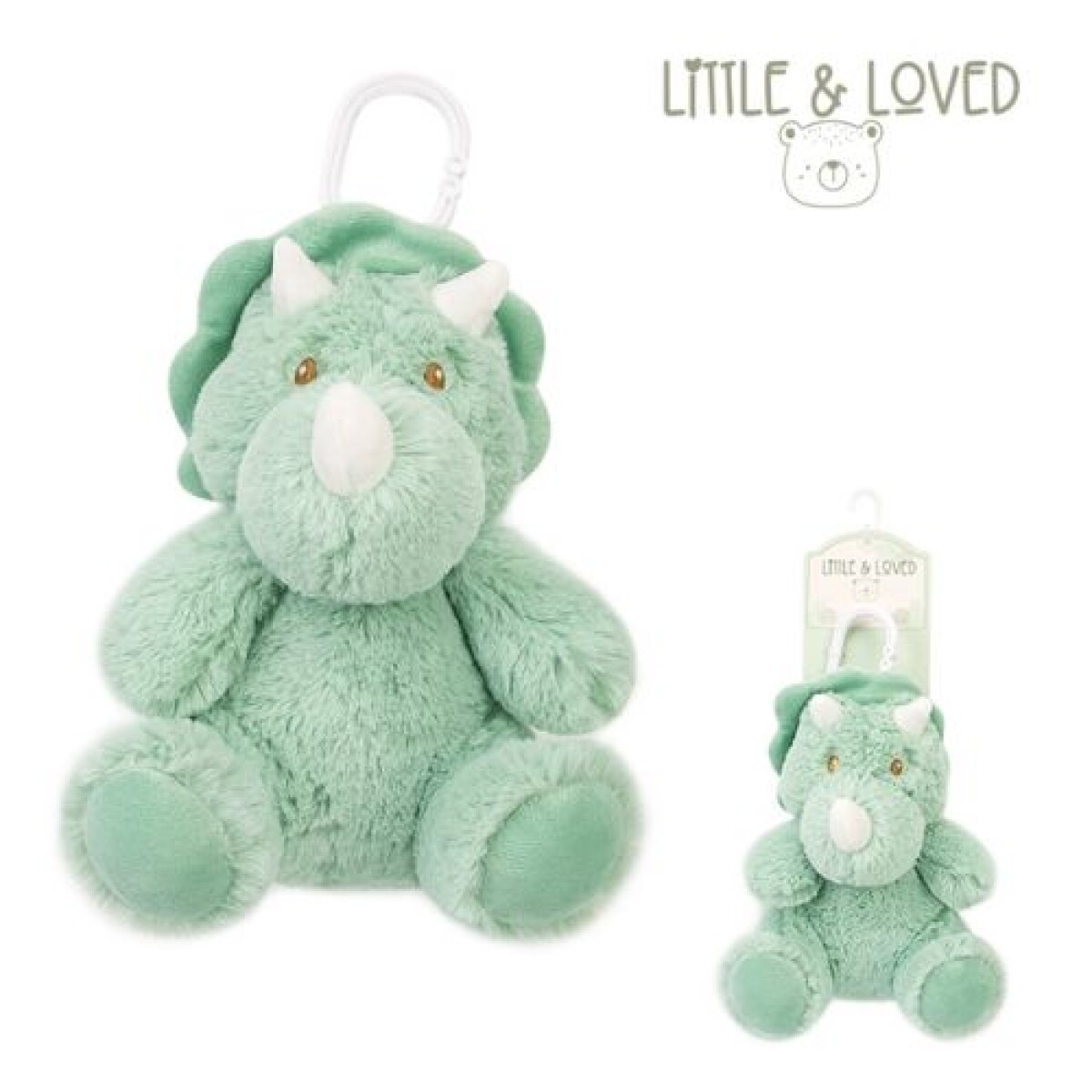 Peluche Dino colgante con sonajero - Peluche Dino Colgante Con Sonajero 
