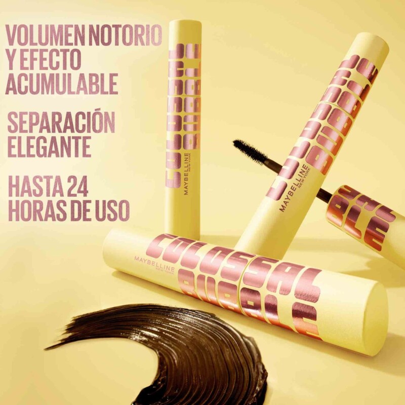 Máscara de Pestañas Maybelline Colossal Bubble Volumen Very Black Waterproof