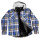 Campera Camisa Leñadora Cangurito Capucha Botones Vst020013-azgr-s