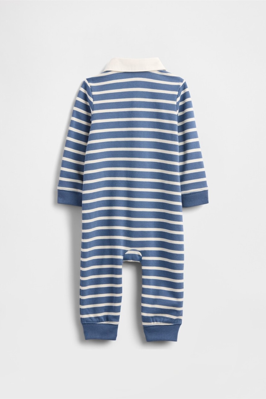 Enterito Rugby Bebé Blue Stripe