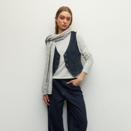 BUFANDA MOSS Gris Melange