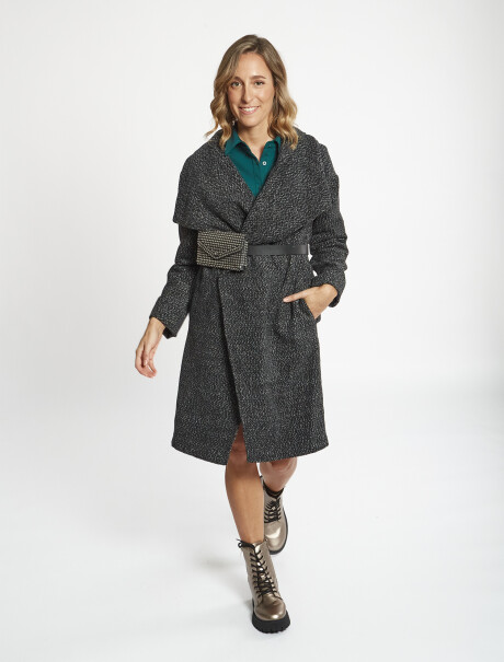 Tapado oversize gris oscuro