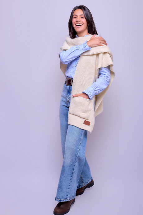 Ruana Merino con Bolsillos Ruana Merino con Bolsillos