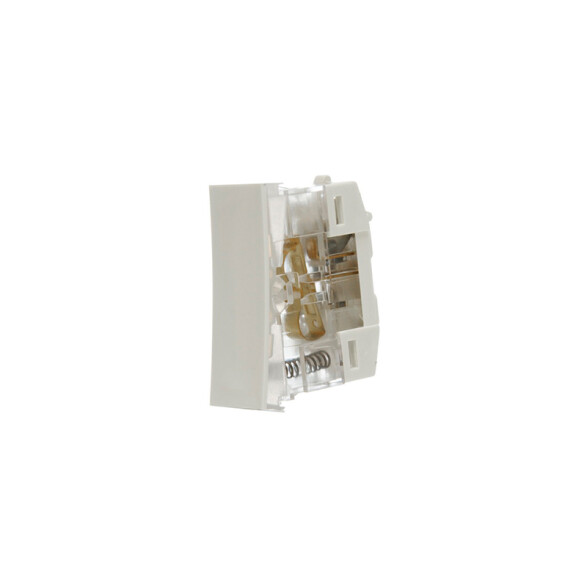 Mód. pulsador neutro 10A 250V bianco reale Silight SK3118