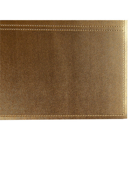 INDIVIDUAL PVC SIMIL CUERO 45x30CM ORO INDIVIDUAL PVC SIMIL CUERO 45x30CM ORO