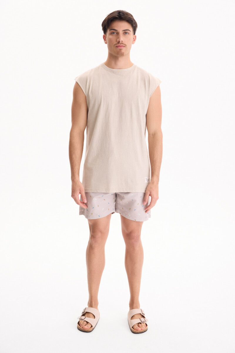 Short De Baño Tampa Beige