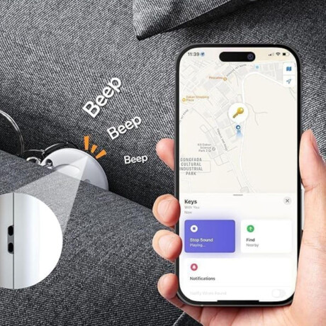 Tag Localizador para Android+IOS Blanco