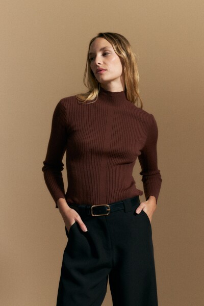 POLERA MARCH Marrón Corteza