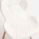 Set X4 Silla Victoria Eames acolchonada BLANCO