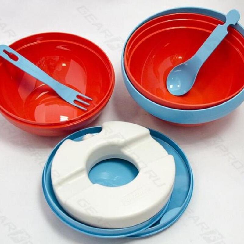 LANCHERA REDONDA ROJA DE PLASTICO - GUZZINI LANCHERA REDONDA ROJA DE PLASTICO - GUZZINI